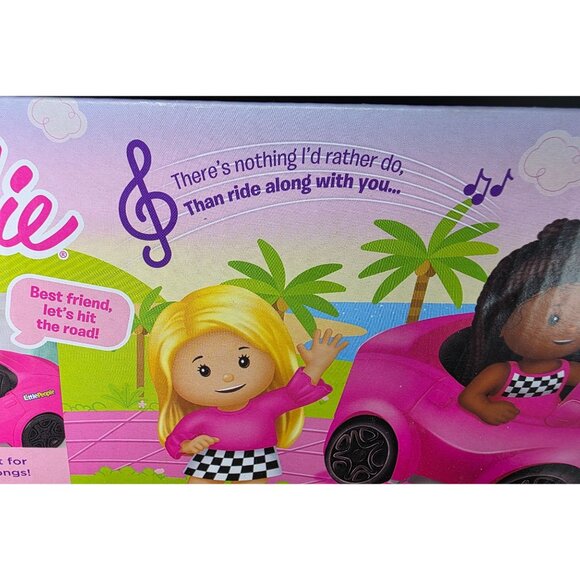 Barbie Little People Convertible Car with Sounds & 2 Figures Toddler Toy - Picture 8 of 9